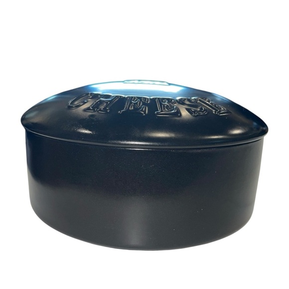 Gourmet du Village Black Ceramic Cheese Keeper – 6” Round - Picture 5 of 12